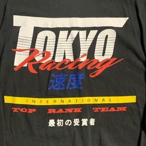 PacSun Tokyo Racing 1998 Graphic Men’s Size Medium Long Sleeve Black T Shirt